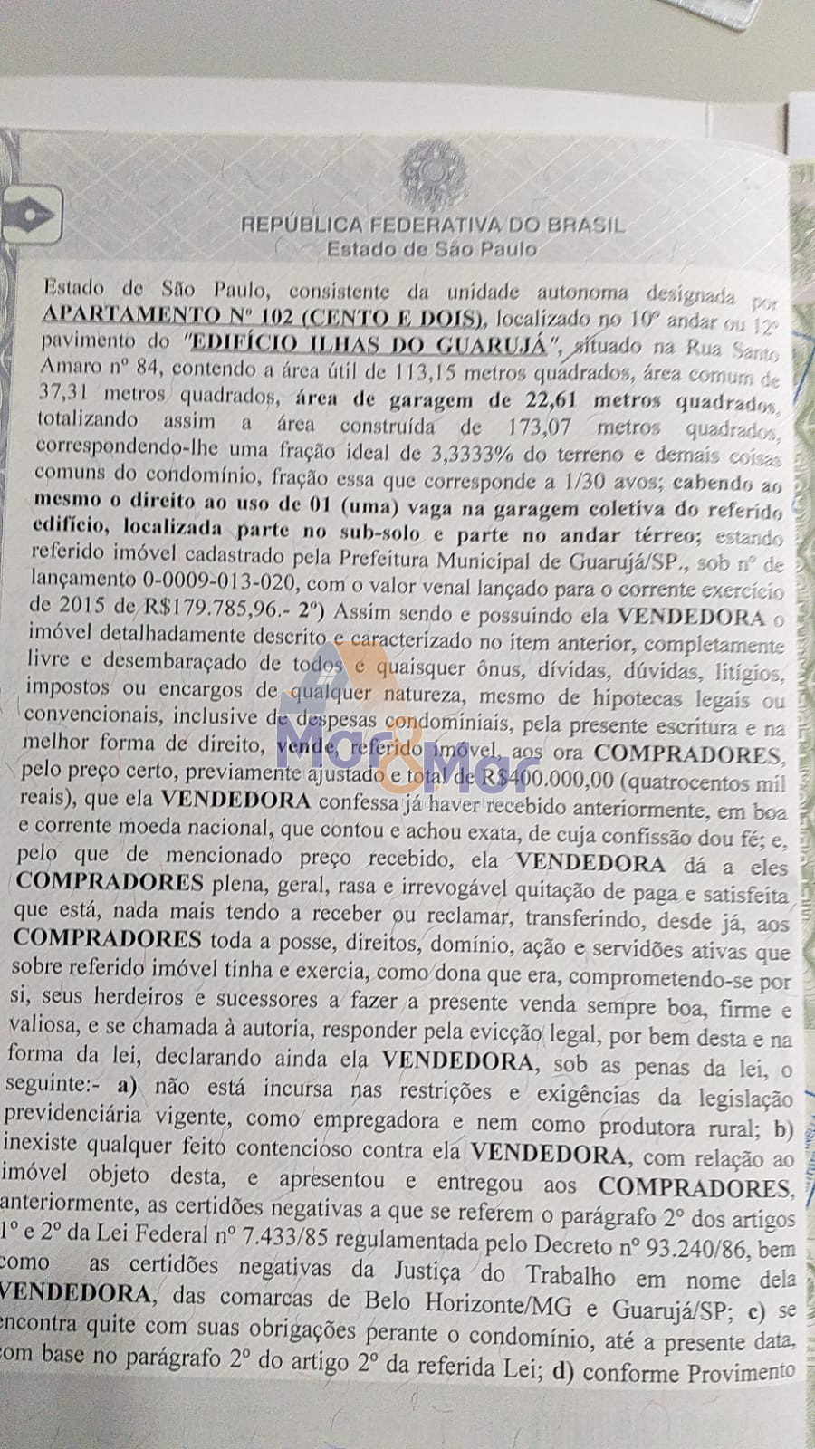 Apartamento GUARUJÁ - SP